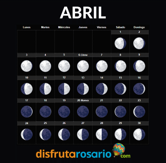 Calendario Lunar Abril 2023 Para Imprimir IMAGESEE